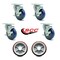 Service Caster Regency 600UBCKIT6 U-Boat Locking Caster and Wheel Replace Set - REG-20S414PPUBBLU-TLB-TP2-4PPUD820-2 - alternate 3